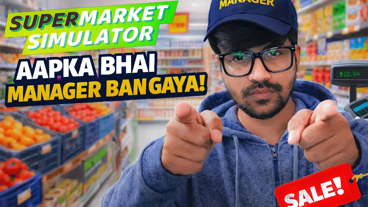 Store Sambhale Ya Bhaag Jayein? Supermarket Simulator With Friends
