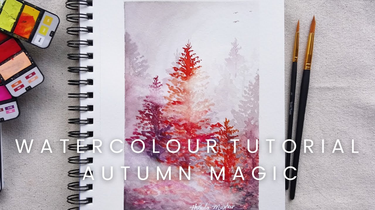 Watercolour Tutorial Autumn Magic