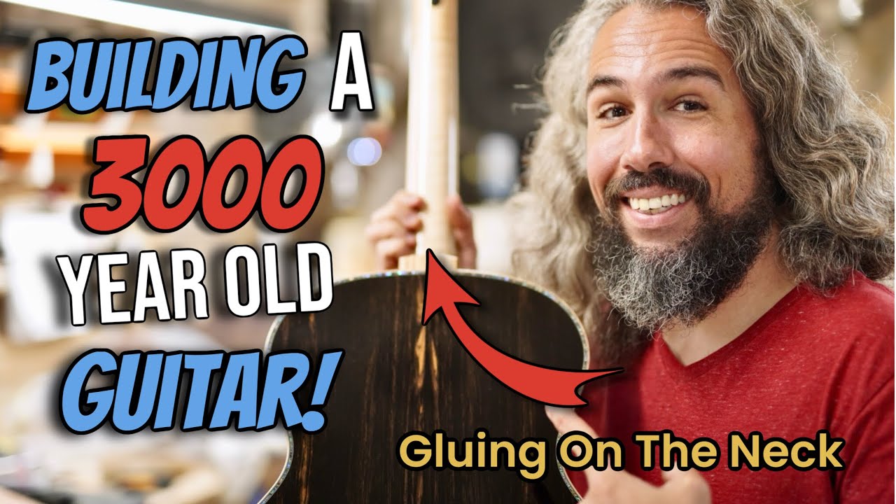 How To Make An Acoustic Guitar Ep. 43 (Gluing On The Neck)