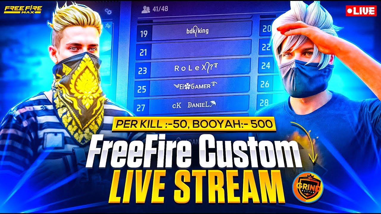 Free Fire Custom Is Live🎮🔴Free Coin Giveaway🪙🎁|| #freefire #grindbattle