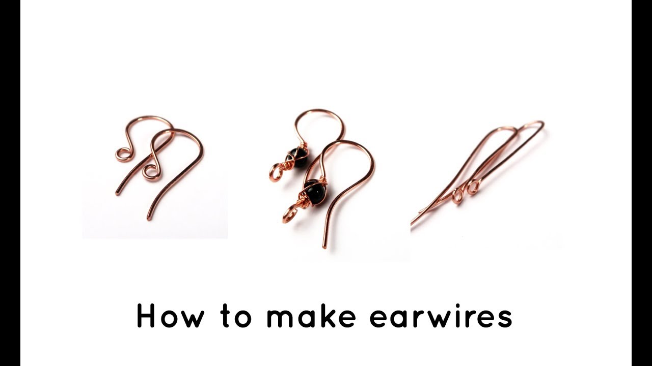 How to make ear wires - wire wrapping tutorial for beginners