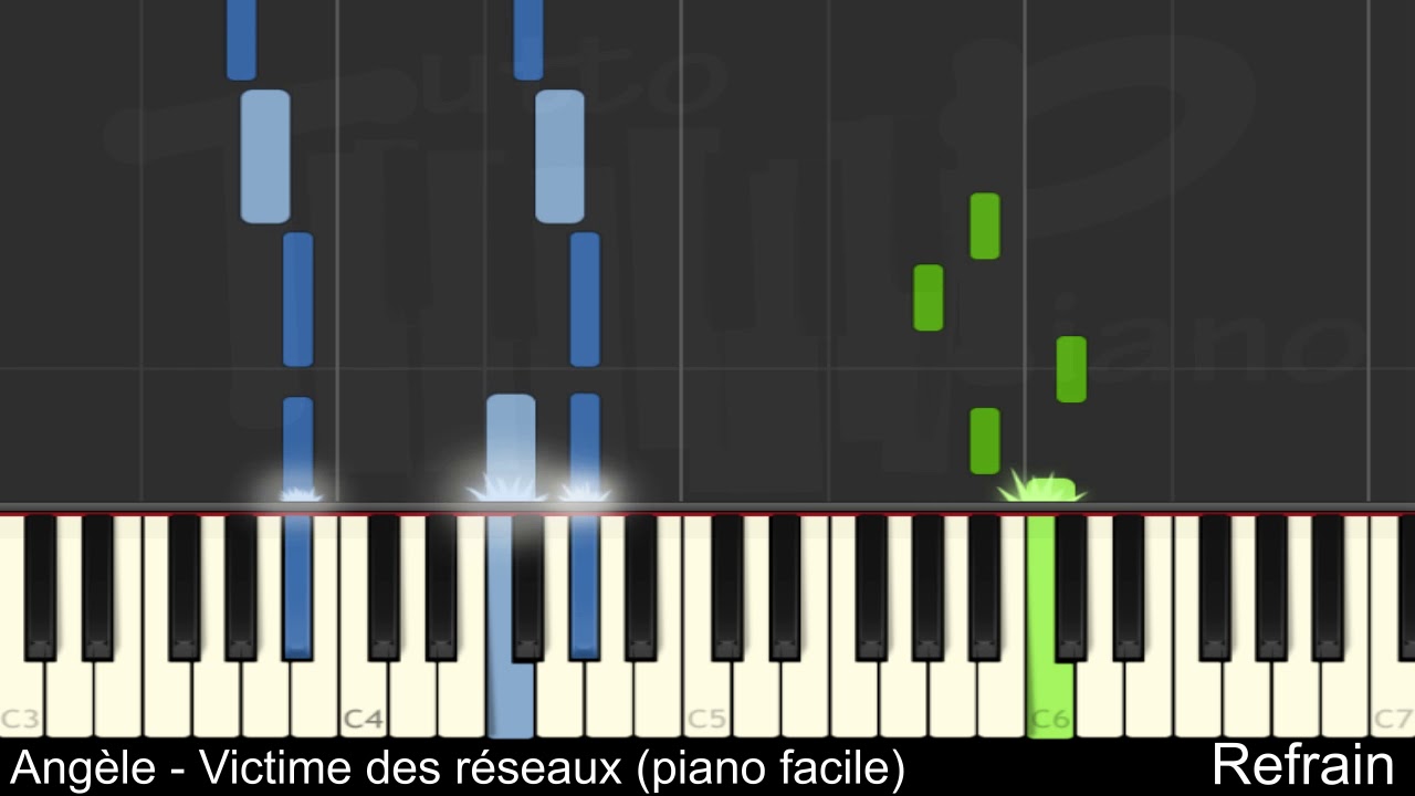 Angèle - Victime des réseaux (piano facile)