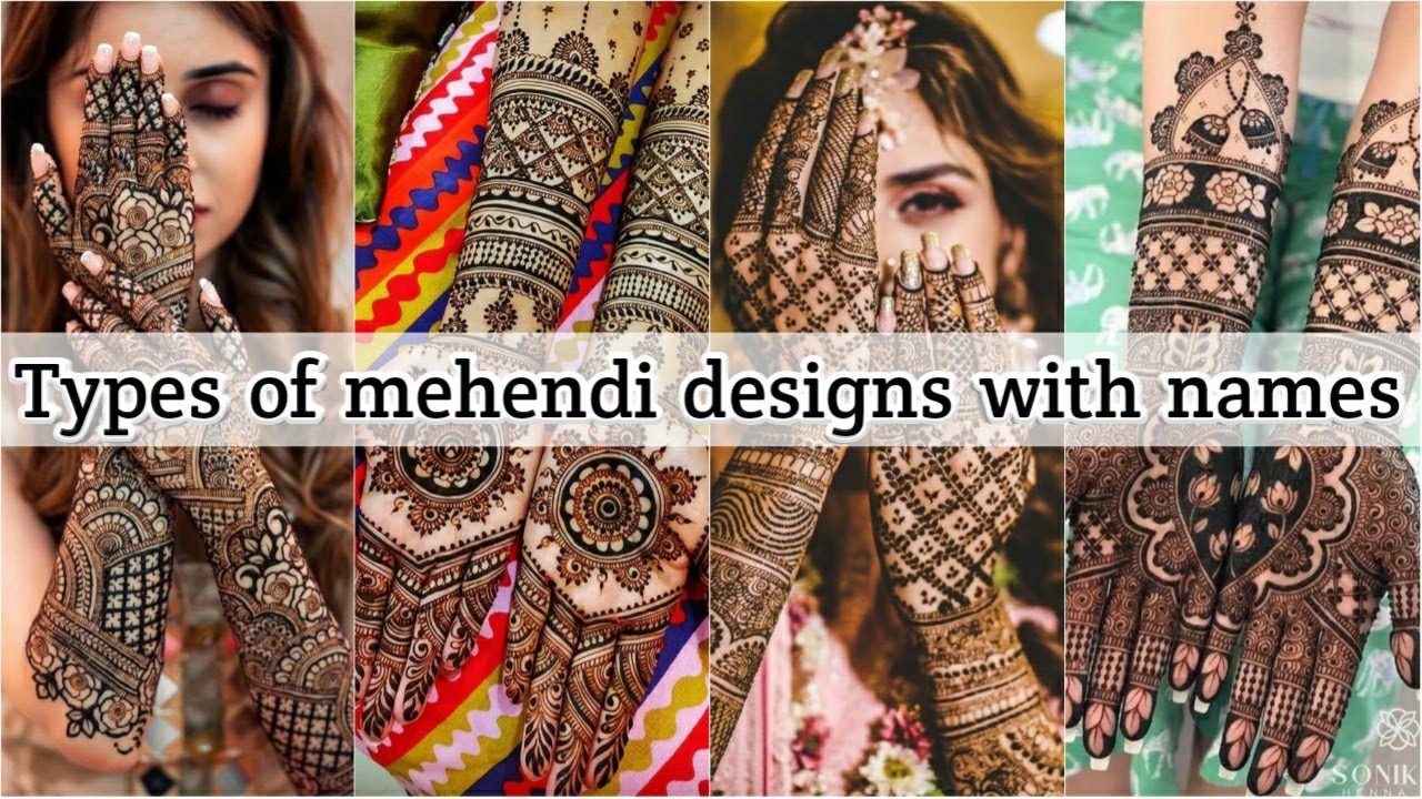 Types of mehendi designs with names &bull; Festive mehendi designs &bull; Bridal mehendi designs &bull; STYLE POINT