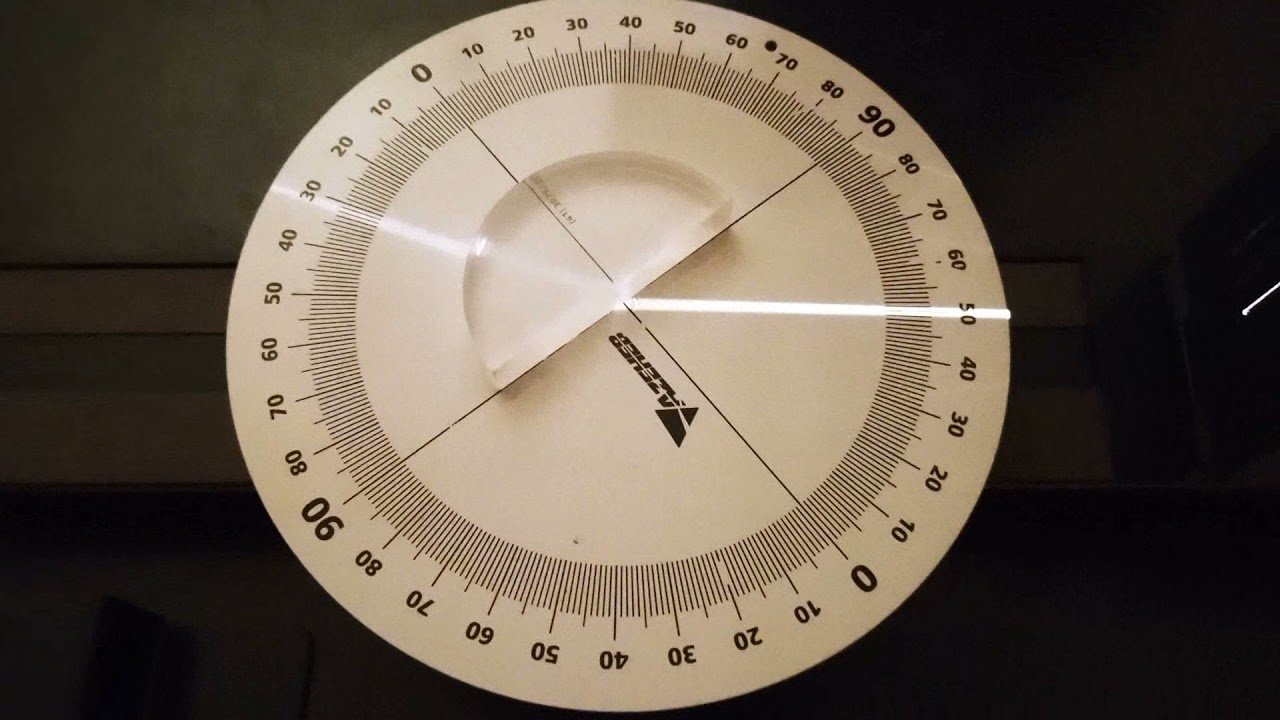 Experimento Refração e ângulo limite