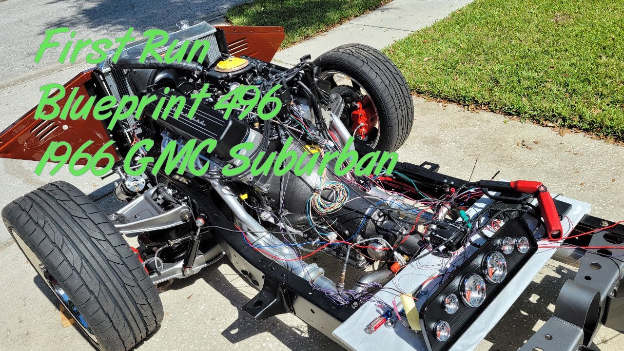 First run of my Blueprint 496 motor - 1966 Suburban