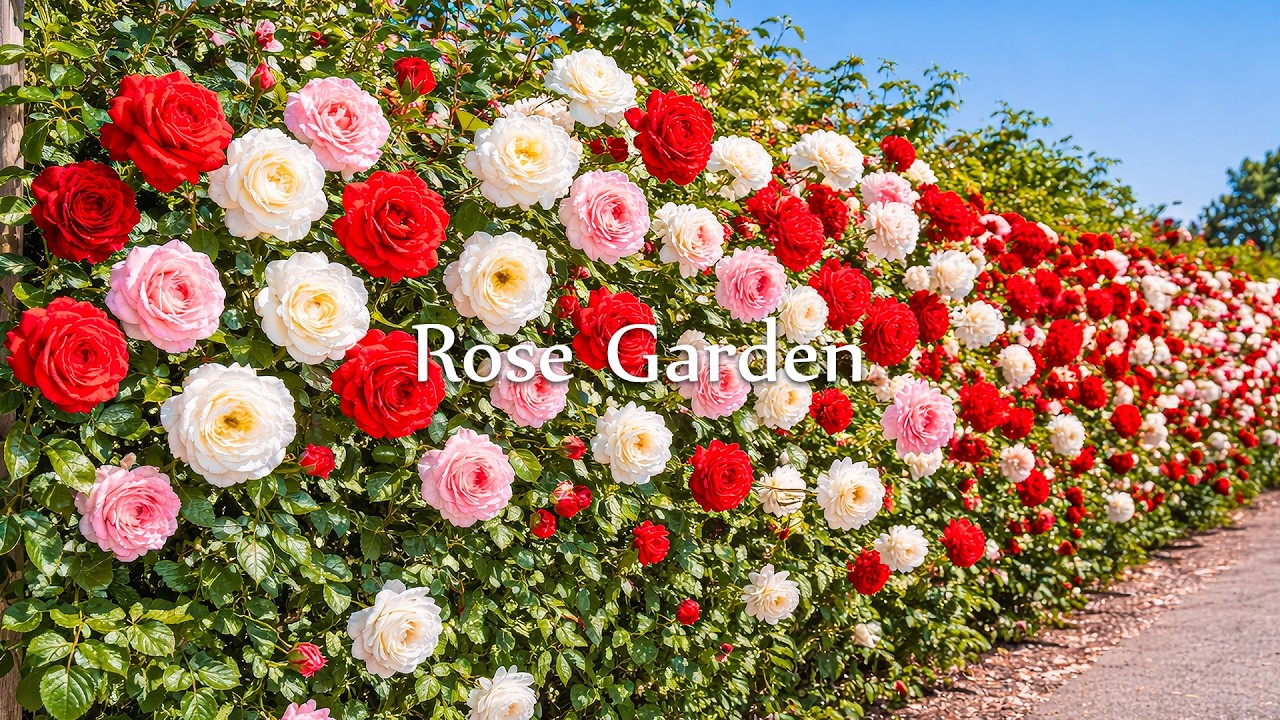 Blooming Rose Garden Path 🌹 Relaxing Piano Music for Peaceful Focus & Gentle Spring Energy