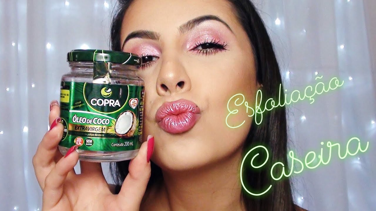 🧖🏻‍♀️ESFOLIAÇÃO CASEIRA COM ÓLEO DE COCO 🥥 BARATINHO !