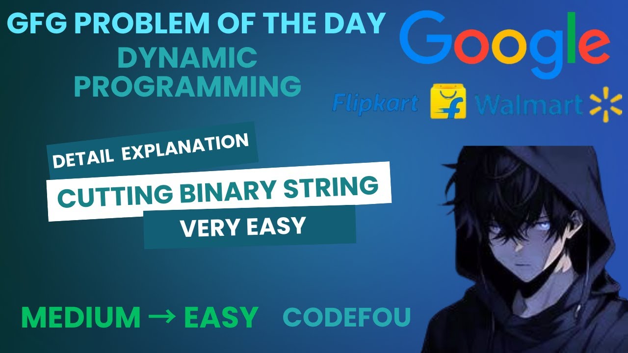 GFG POTD Today | Cutting Binary String  |  14-07-2025 | JAVA & C++