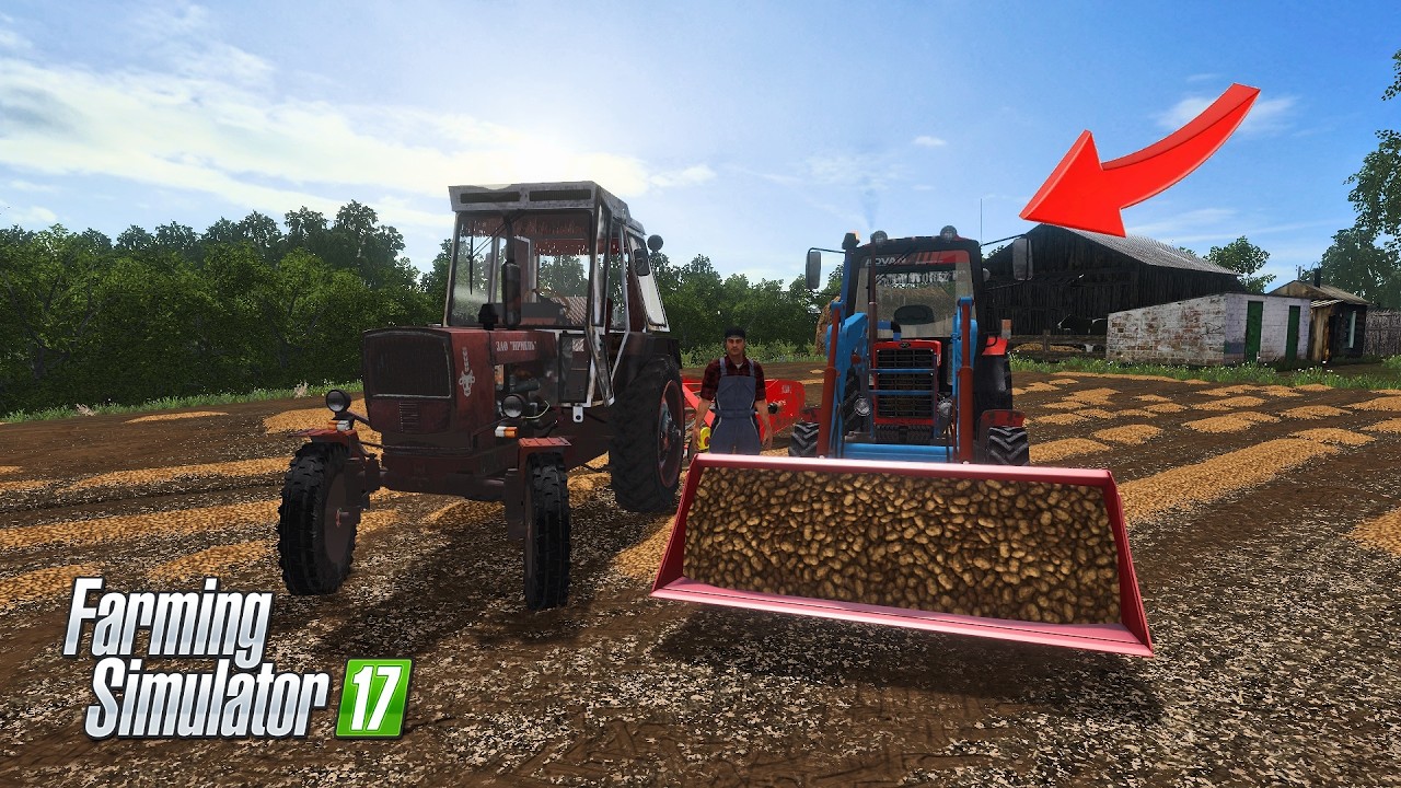 [РП] ДВА ФЕРМЕРА ПОМОГЛИ БАБУШКЕ ВЫКОПАТЬ КАРТОФЕЛЬ!