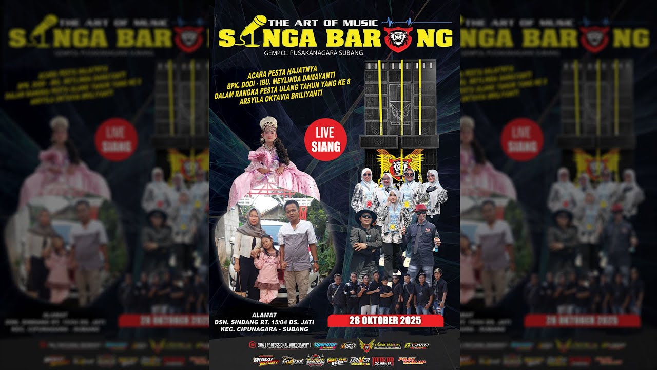 LIVE NGARAK SINGA BARONG || 28 OKTOBER 2025 || DSN. SINDANG DS. JATI KEC. CIPUNAGARA SUBANG