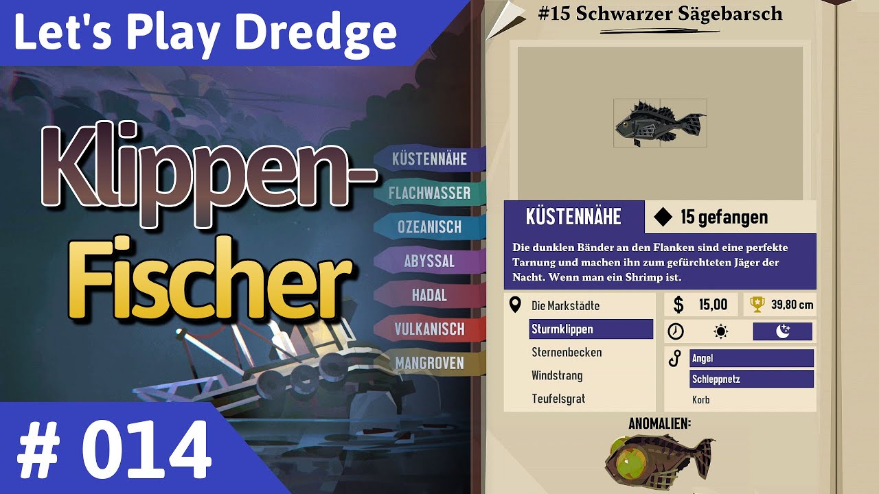 Dredge deutsch Teil 14 - Klippen-Fischer Let's Play