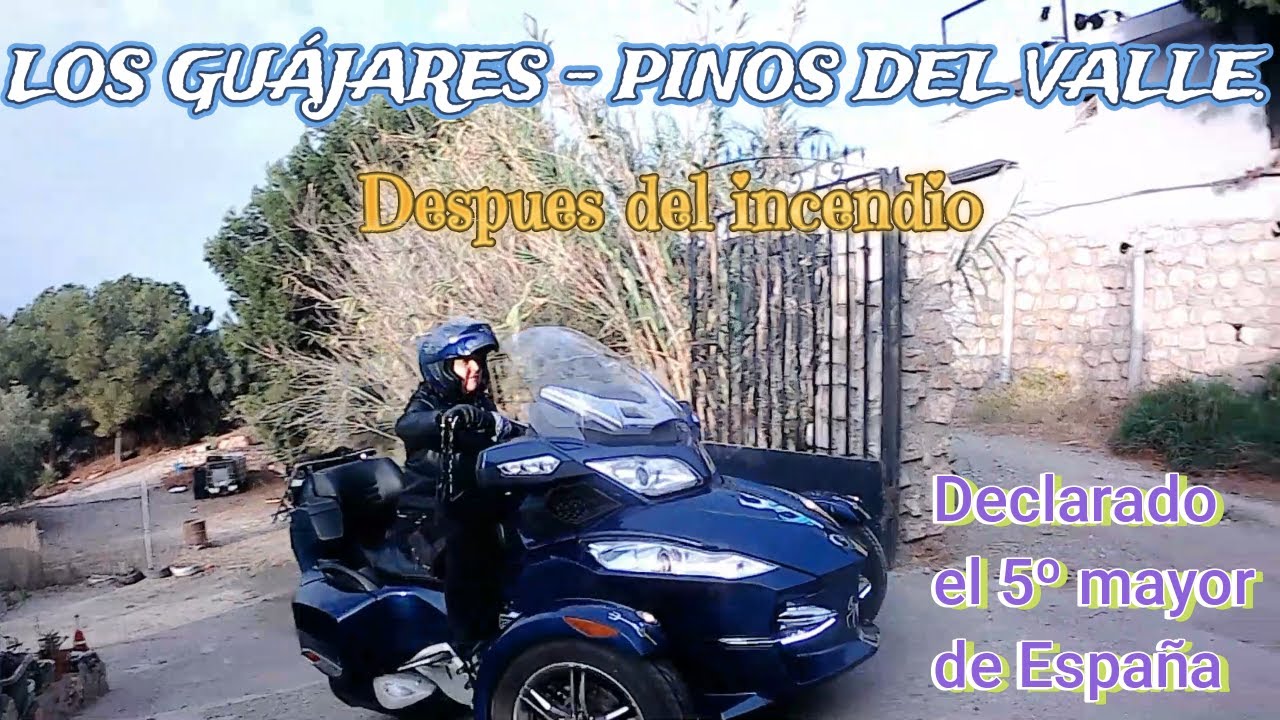 VIAJANDO EN CAN AM SPYDER RT # 112. Desolador paisaje despues de un incendio.