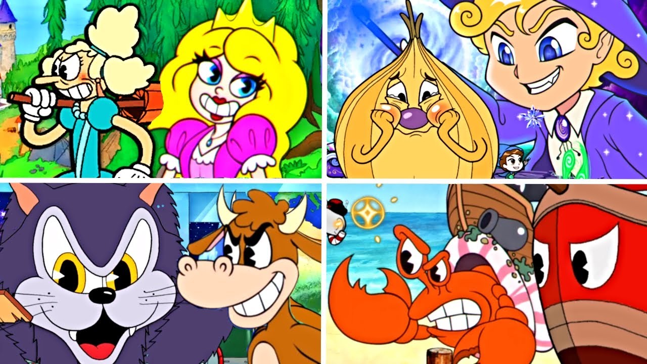 Enchanted Portals & Cuphead Bosses Co-op Fights (PART 2)