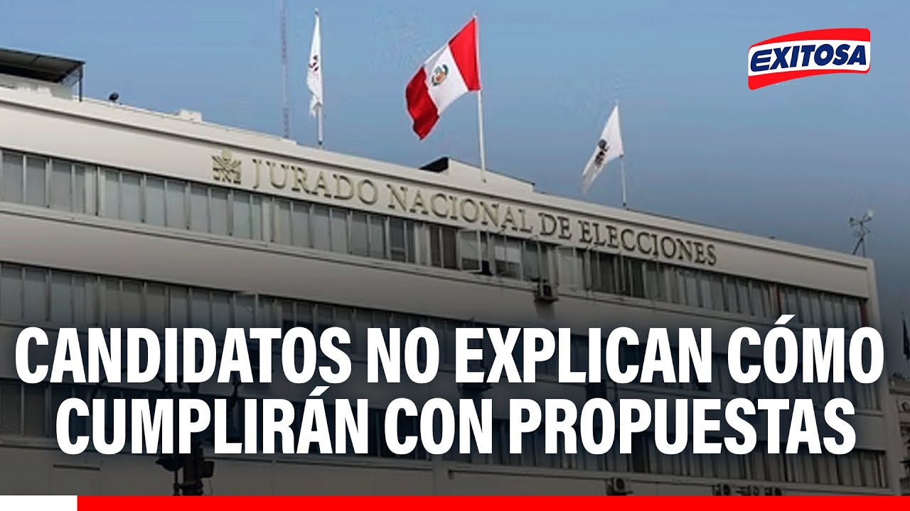 🔴🔵Candidatos presidenciales NO HAN EXPLICADO cómo cumplirán con sus propuestas, señala experto