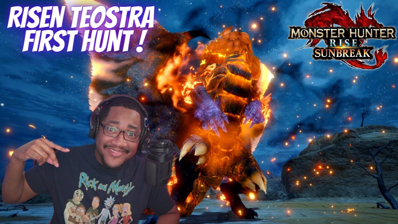 Risen Teostra First Hunt Reaction | Monster Hunter Rise Sunbreak Title Update 3