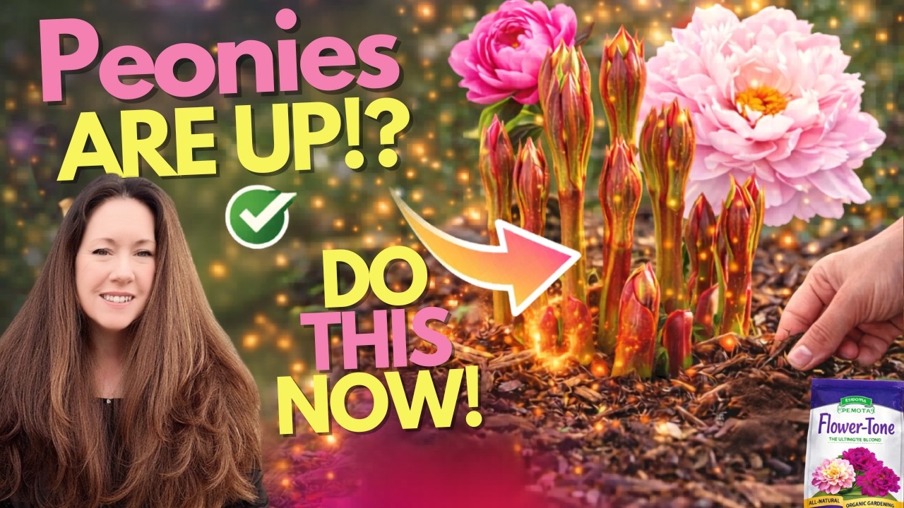 🌸Когда пионы начнут расти&hellip; СДЕЛАЙТЕ ЭТО СЕЙЧАС, чтобы получить ОГРОМНЫЕ цветы! 🌸
