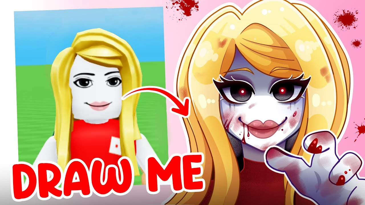 SCARING KIDS IN ROBLOX DRAW ME...