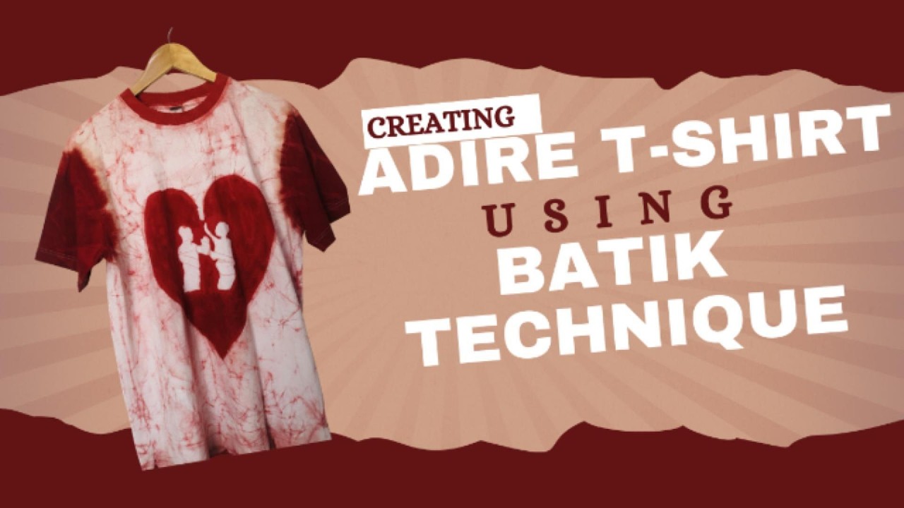 How to create Adire T-shirt with Batik Technique