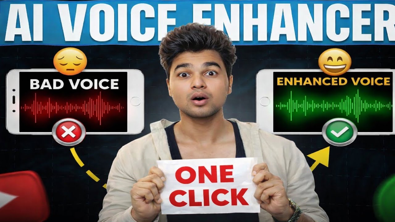 👉 Free AI Voice Enhancer 🔥 | Apni Awaaz Studio Quality Banaye Mobile Se | Noise Remove + Clear Voice