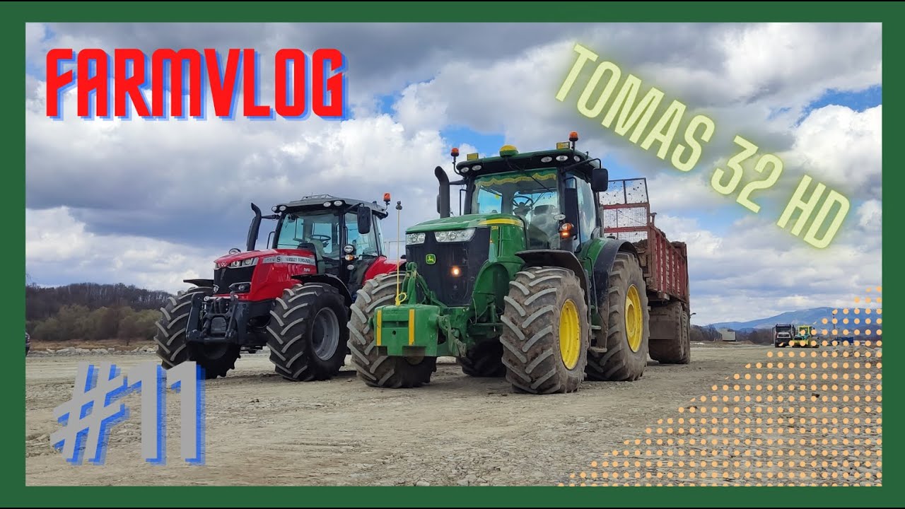 🚜🚜🚜 Hnojení / John Deere 7270R / FarmVlog#11 / Hazení hnoje pod kukuřici s TOMAS 32 HD 😁💩💩💩