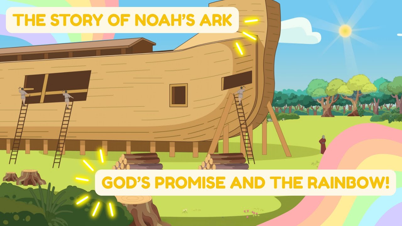 Story of Noah's Ark, Bible Stories for Kids, Bible Lessons, Sunday School Lessons, Kids Bible Story