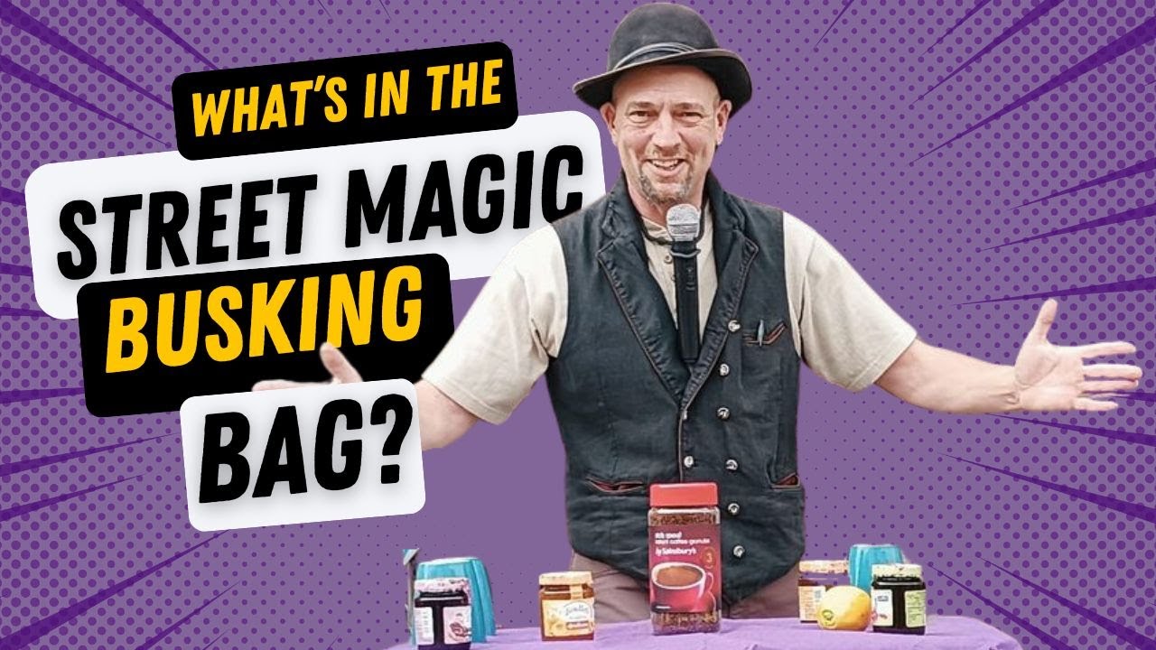 STREET MAGIC BUSKING BAG top tips ???, street show, cups & balls, a bit of coin magic, Mario Morris