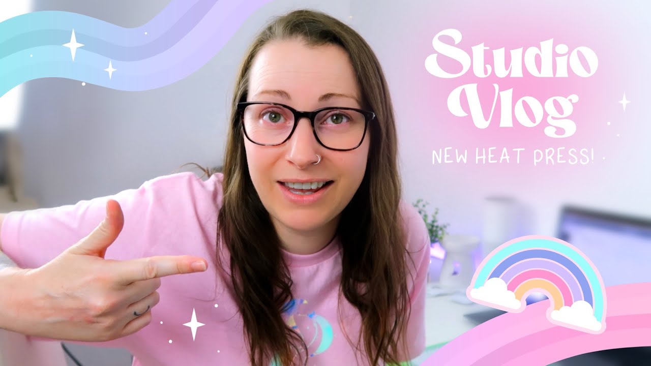 Studio Vlog - Using My NEW HTVRont Auto Heat Press! 😱 Making EXCLUSIVE Patreon Tote Bags