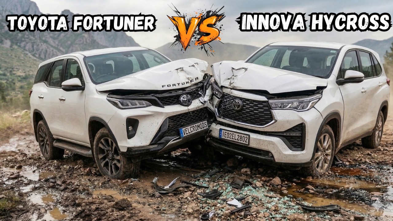 Toyota Fortuner vs Innova Hycross: EXTREME 5-STAGE SURVIVAL TEST! 😱 | BeamNG.drive