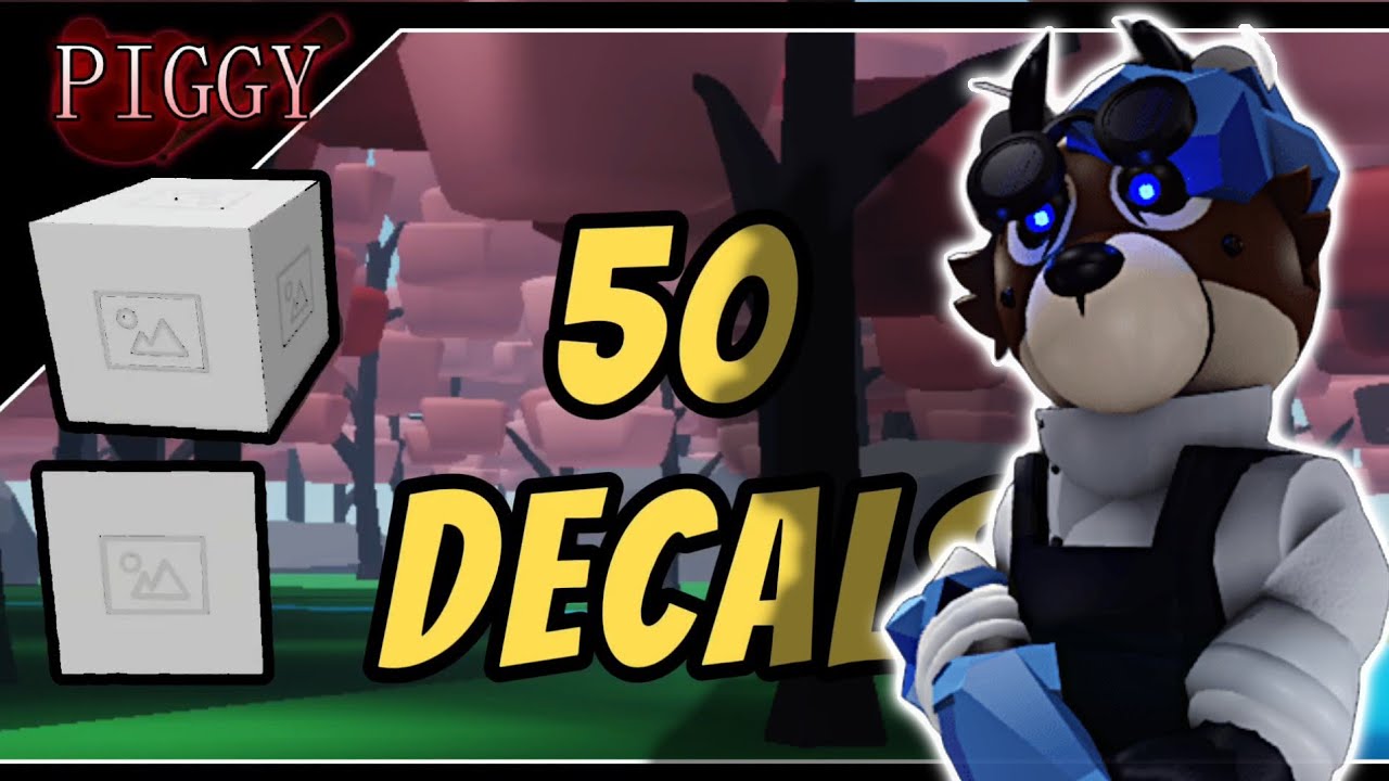50 CUSTOM DECALS FOR YOUR PIGGY BUILD MODE MAPS (New Piggy Build Mode Update)