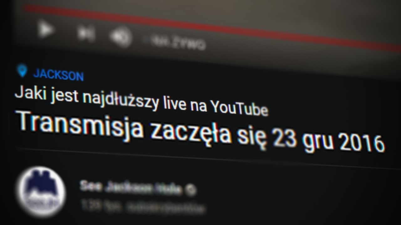Najstarszy live na Youtube który nadal trwa!