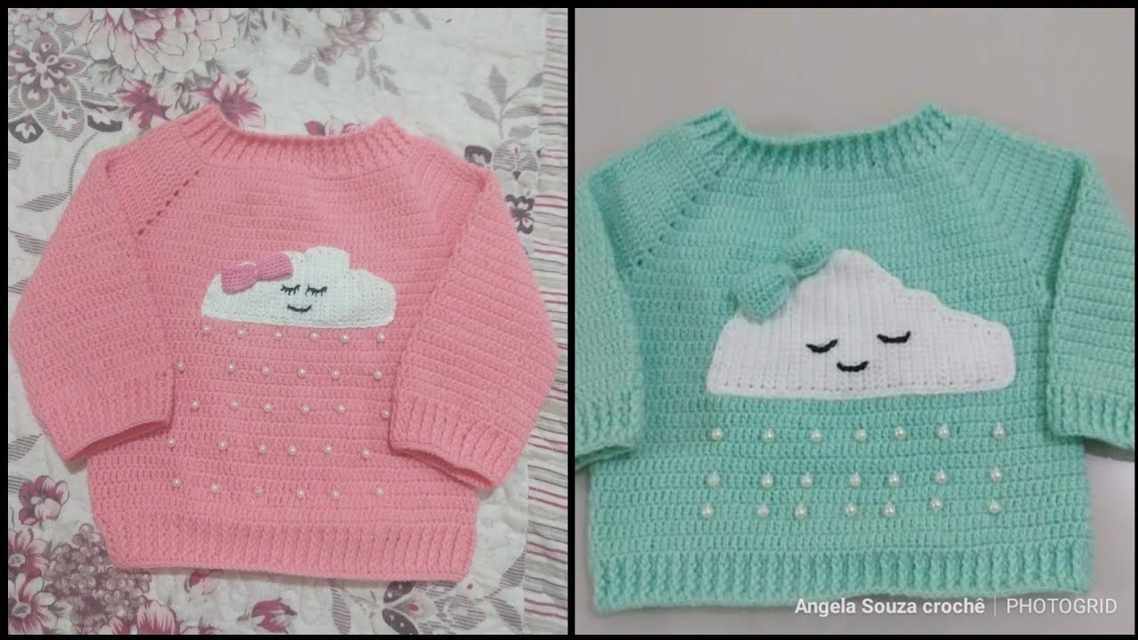 Casaquinho de crochê para menina de 1 a 2 anos PARTE 2 (FINAL)