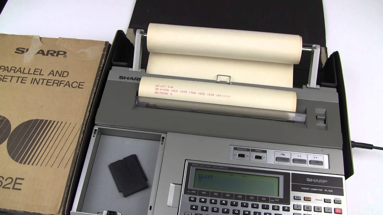 Sharp PC-1600 Printing code through CE-1600P