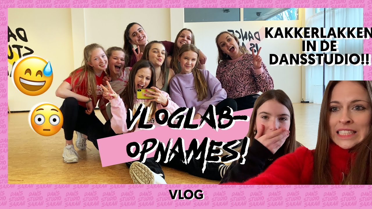 VLOGLAB OPNAMES IN DE DANSSTUDIO | Kakkerlakken 😨 | Achter de schermen 🎥