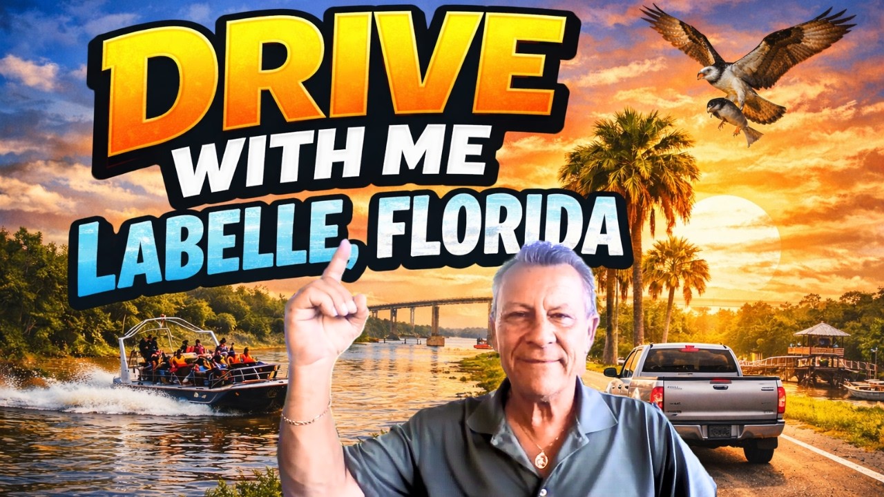 Ride With Me: A Cross-Town Drive in Labelle, FL: An E/W & N/S Windshield View Of This Quaint Town