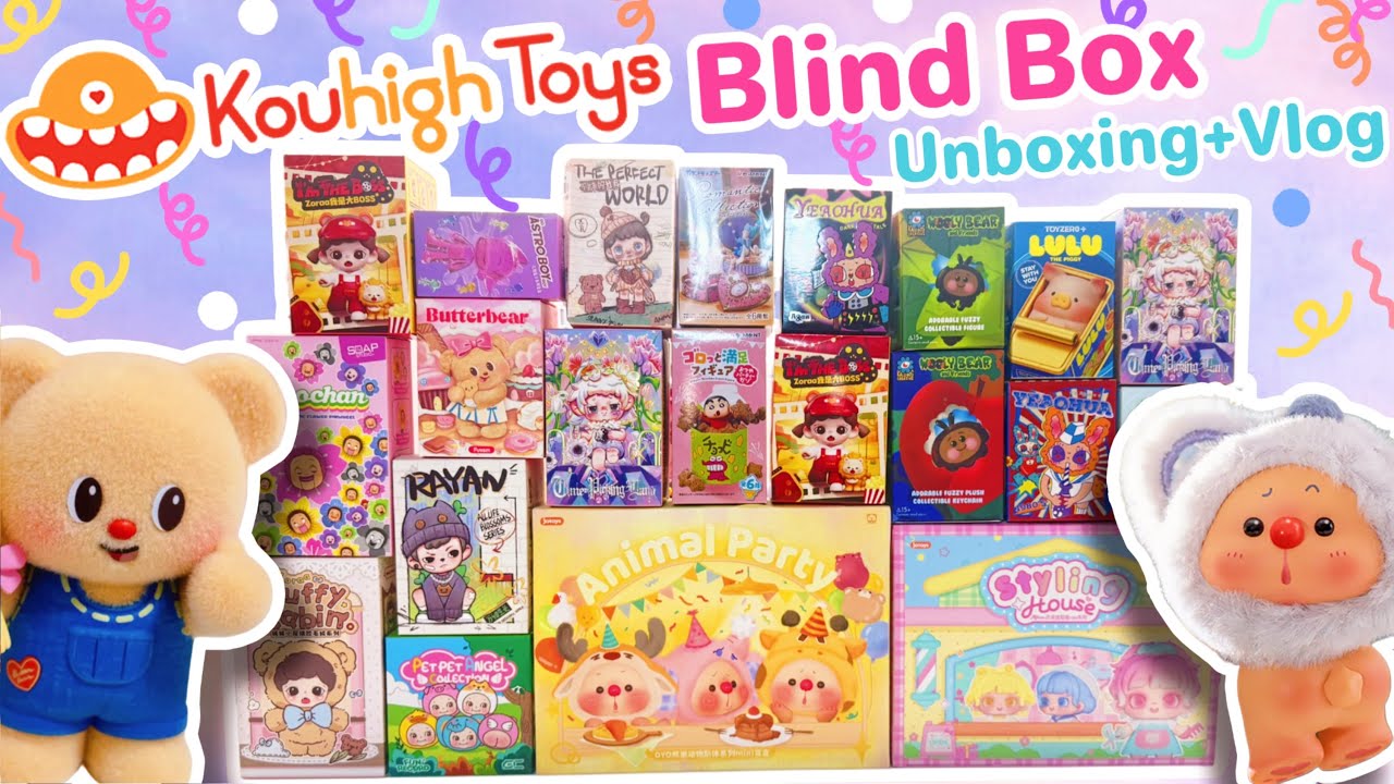 A TON OF KOUHIGH TOYS BLIND BOXES!! *♡* BUTTER BEAR, OYO, VLOGGING AND MORE!!