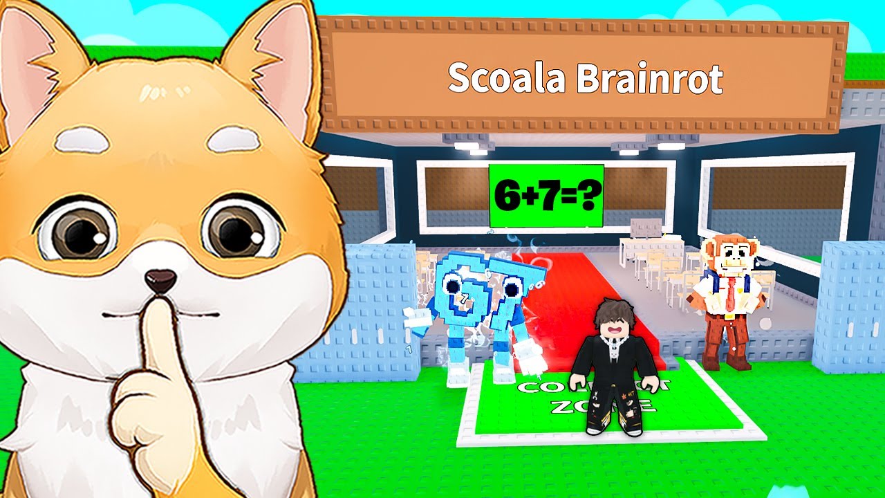 Cand BRAINROTI Merg la Scoala in Steal a Brainrot...