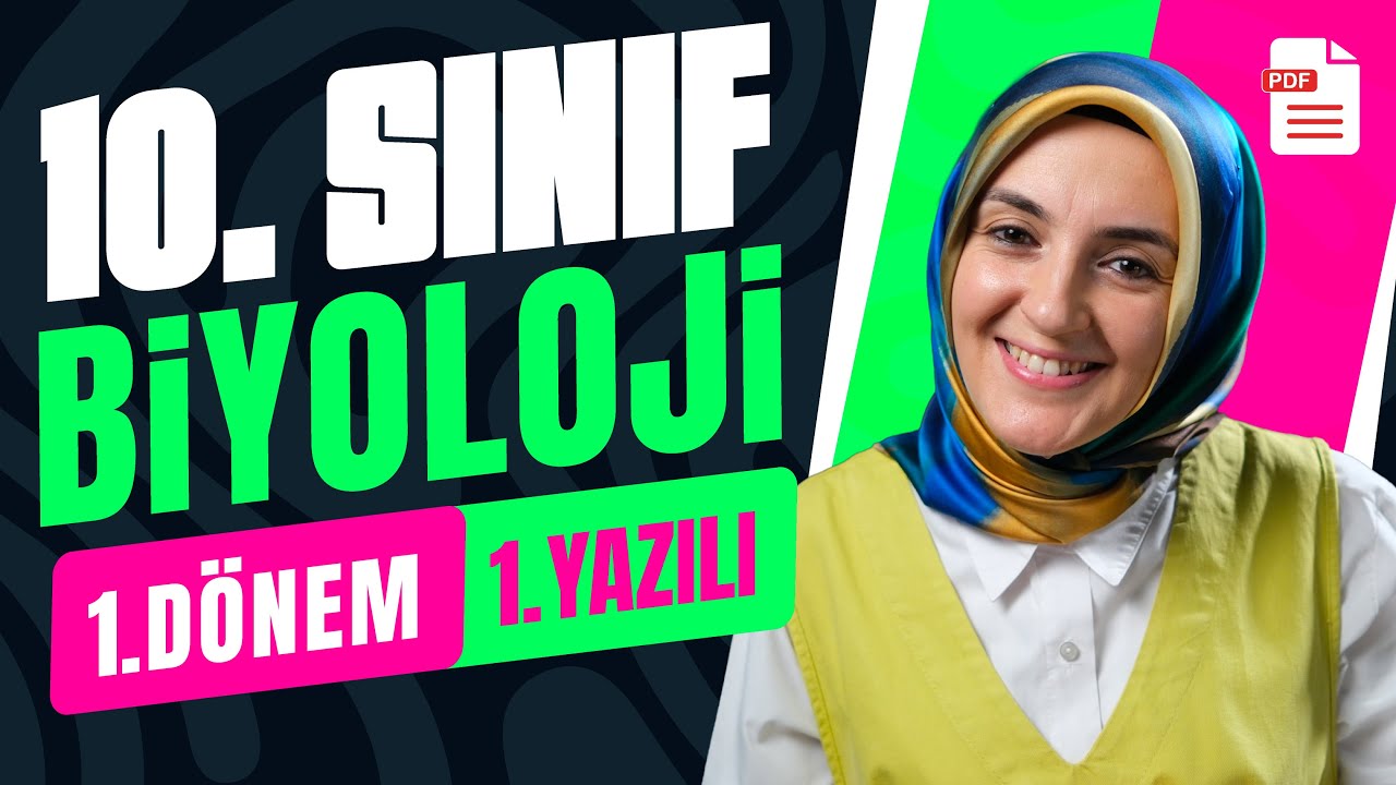 10.Sınıf Biyoloji 1.Dönem 1.Yazılı | Maarif Modeli