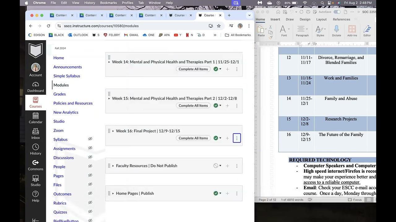 HOW TO DATE MULTIPLE COURSES AT ONCE FOR BLACKBOARD AND CANVAS