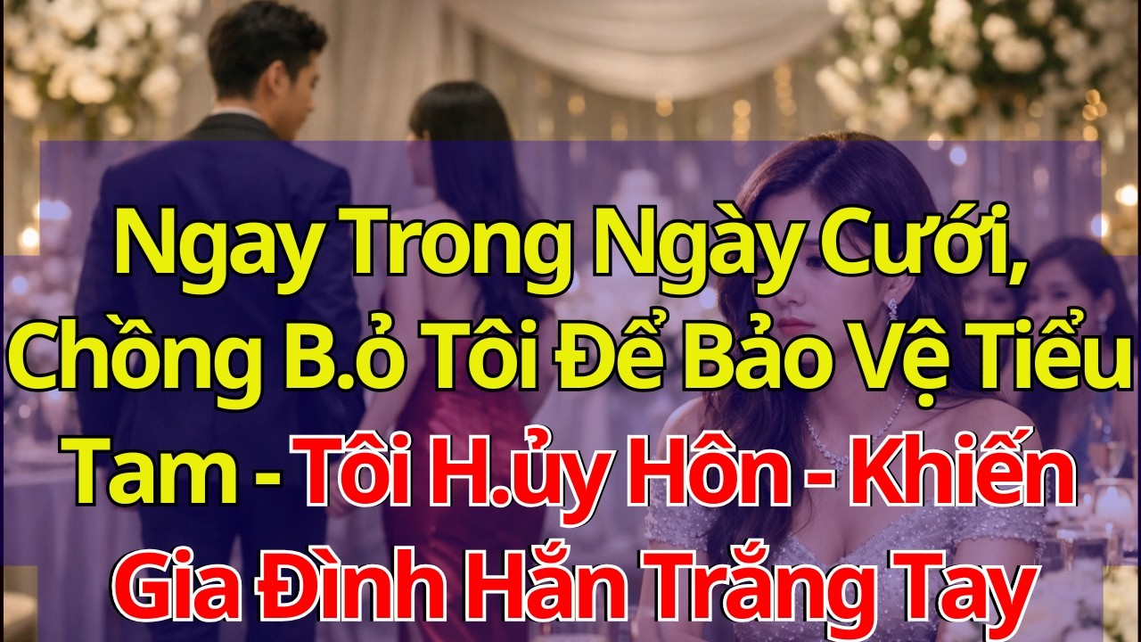 Ngay Trong Ngày Cưới, Chồng B.ỏ Tôi Để Bảo Vệ Tiểu Tam - Tôi H.ủy Hôn - Khiến Gia Đình Hắn Trắng Tay