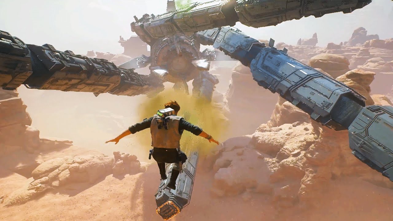 Star Wars Jedi: Survivor - Insane Flying Action Set Piece (4K)