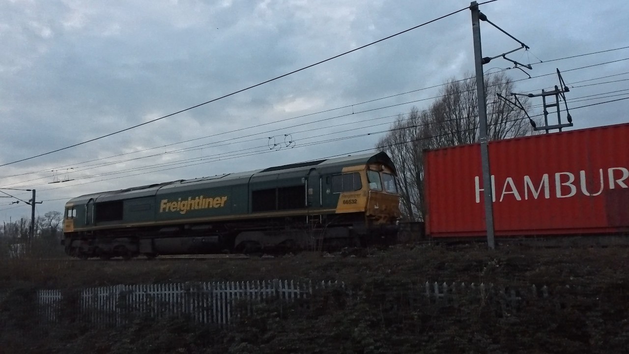 Freightliner 66532 - 4L73 Tinsley Intermodal Term to London Gateway Frghtliner on 06.02.2026