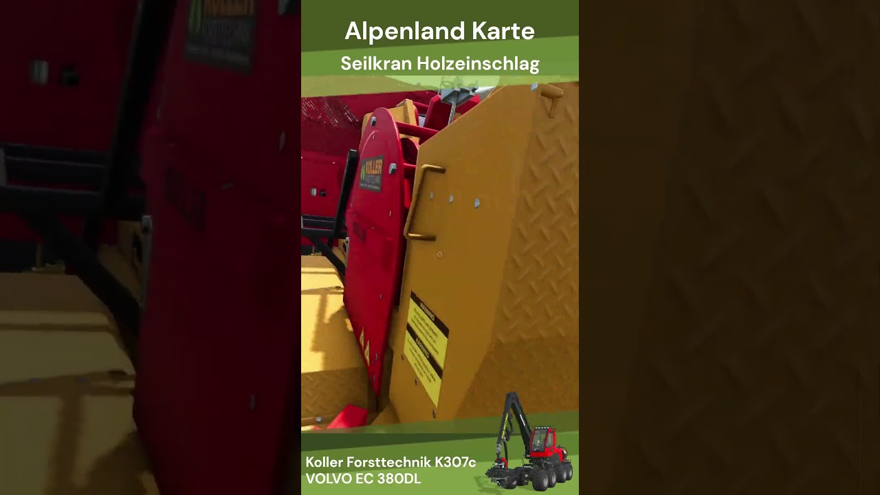🌲 LS25 / FS25 🌲 Alpenland Karte  🌲 Seilkran Holzeinschlag 4 🌲