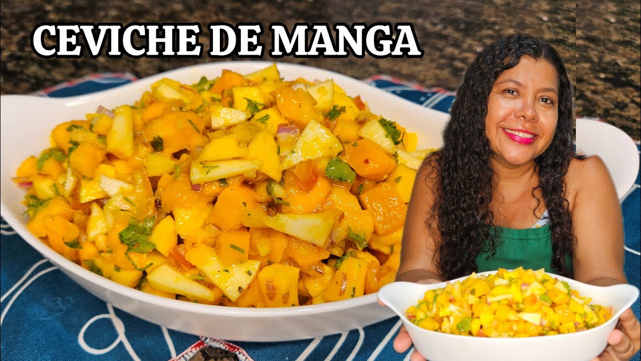 Ceviche de manga, salada fácil e refrescante para o verão! | Vanuza Santos 