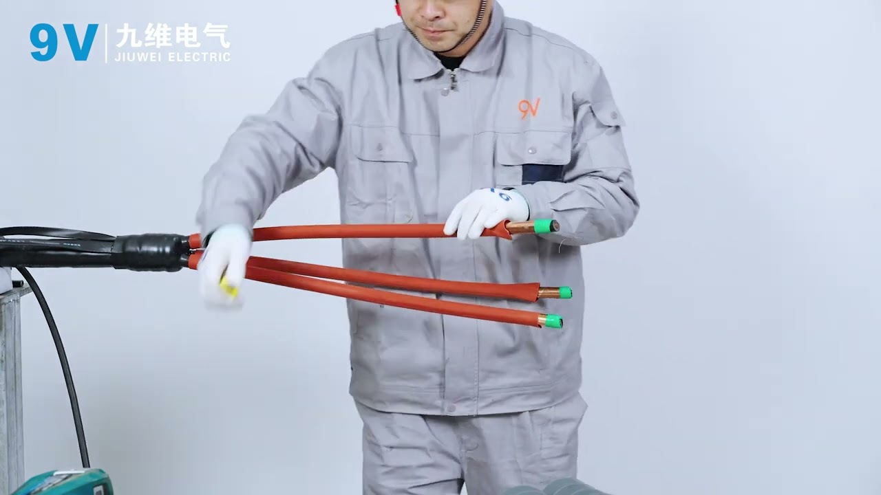 15kV Prefabricated Cold Shrink Outdoor 3 core Cable Termination + Heat Shrink Preparations