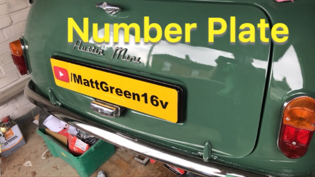 1964 Mk1 Mini Restoration S2 Ep245 - Number Plate