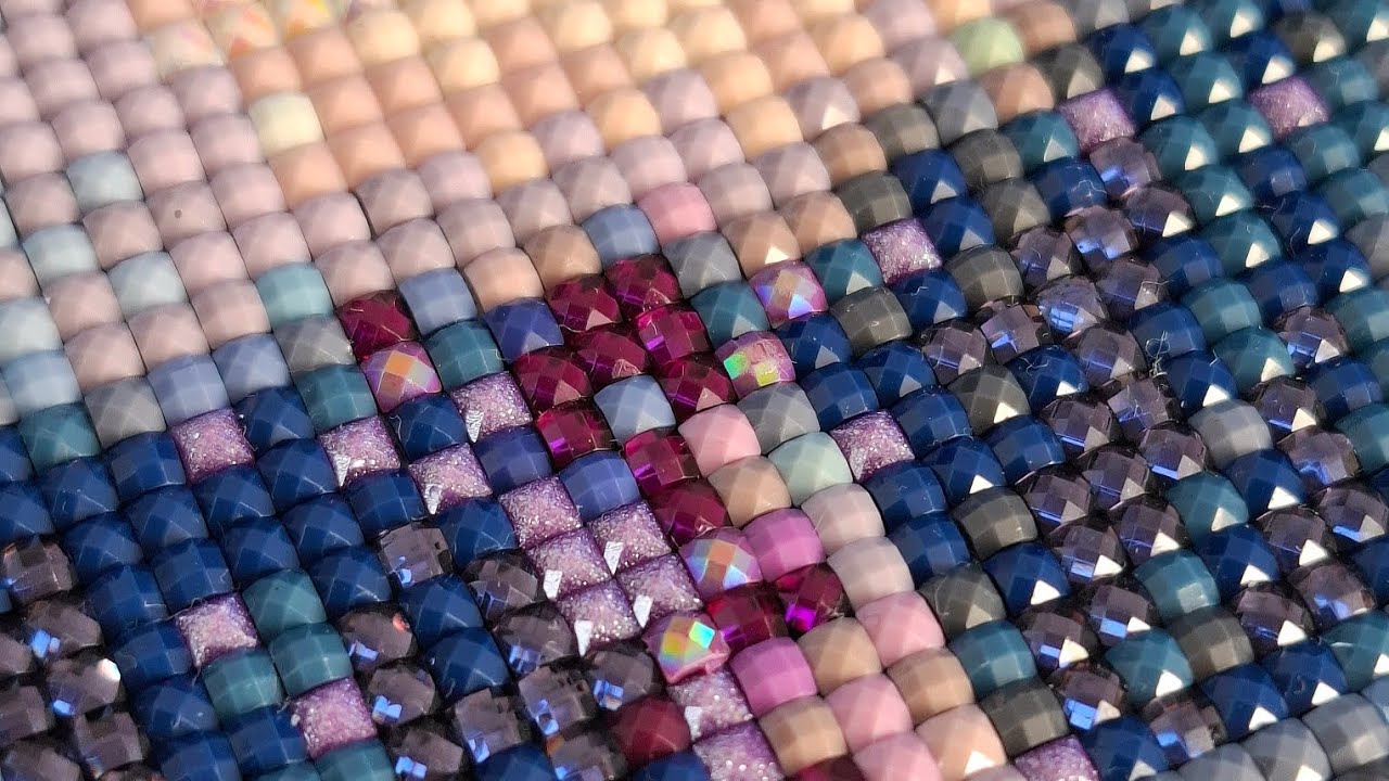 Satisfying & Relaxing ASMR Diamond Painting Art  Square Drills - No Talking - Real Time - DiaPop