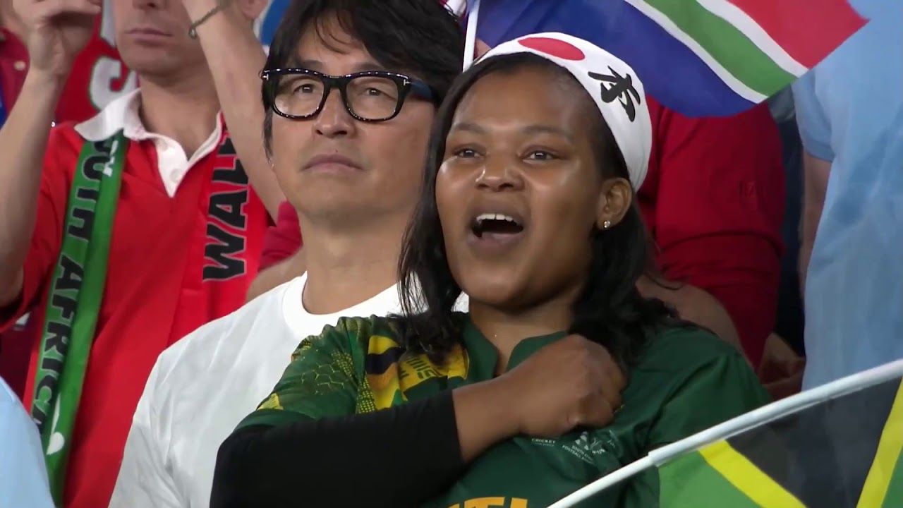Emotional South African anthem before RWC 2019 Semi-Final