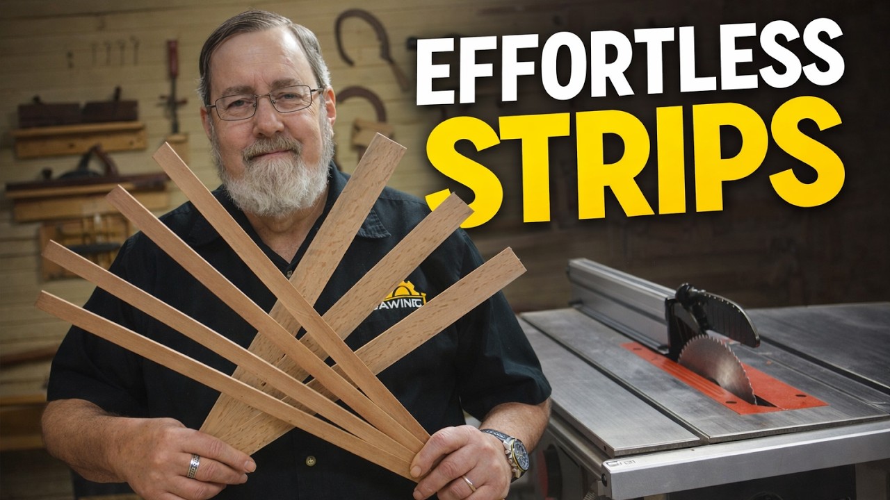 The Secret to Cutting PERFECT Thin Wood Strips