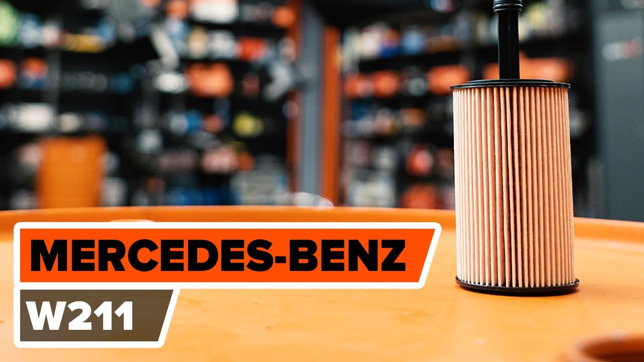 Cómo cambiar aceite de motor y el filtro de óleo MERCEDES BENZ E W211 INSTRUCCIÓN  AUTODOC