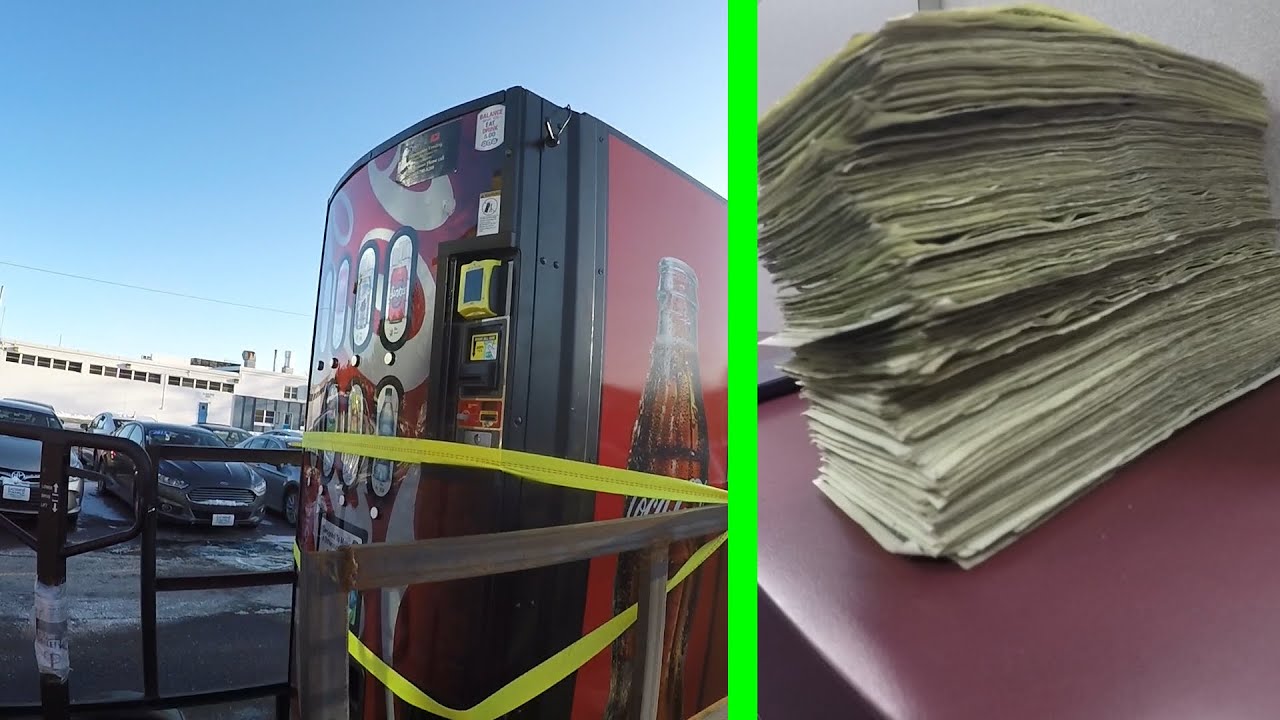 I found 250 dollars in a VENDING MACHINE I pulled off location!!!